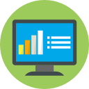 chart, graph, led, statistics, stats svg vector icon