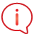 balloon, basic, information, red icon