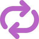 arrows, circle, refresh, replace, round svg vector icon