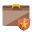 briefcase,shield icon