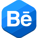 behance, portfolio, social network svg vector icon