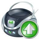 boombox, up icon