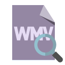 file,format,wmv,zoom icon