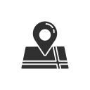 check-ins, fb, gps, location svg vector icon