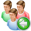 back, group icon
