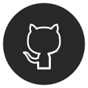circle, github, outline, social-media svg vector icon