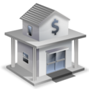 bank, house icon
