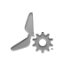 eolic,power,plant,gear icon