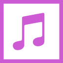 colored, high quality, itunes, media, social, social media, square svg vector icon