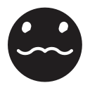 confounded, emoji, emotion, smiley svg vector icon