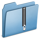 blue,zip icon
