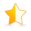 half, star icon
