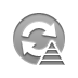 refresh,pyramid icon