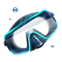 diver, mask, scuba icon