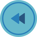 audio, media, media player, music, rewind, video player svg vector icon