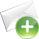 email, envelope, plus icon