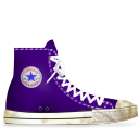 converse,lila,dirty icon