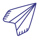 creative, paper, plane, startup svg vector icon
