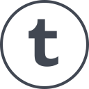 media, online, social, tumblr svg vector icon