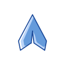 arrow, arrow head, plane, send svg vector icon