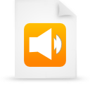 document, file, orange, paper icon