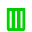 bin, empty, recycle icon