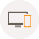 android, computer, devices, iphone, mobile, responsive, smartphone svg vector icon