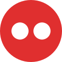 flickr, media, online, social svg vector icon