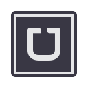 app, communication, mobile, network, screen, transportation, uber svg vector icon