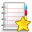 notebook, star icon