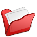 folder, mydocuments, red icon