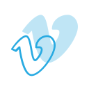 logo, media, social, vimeo svg vector icon