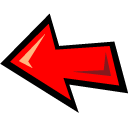 red,left,arrow,previous,back,backward,prev icon