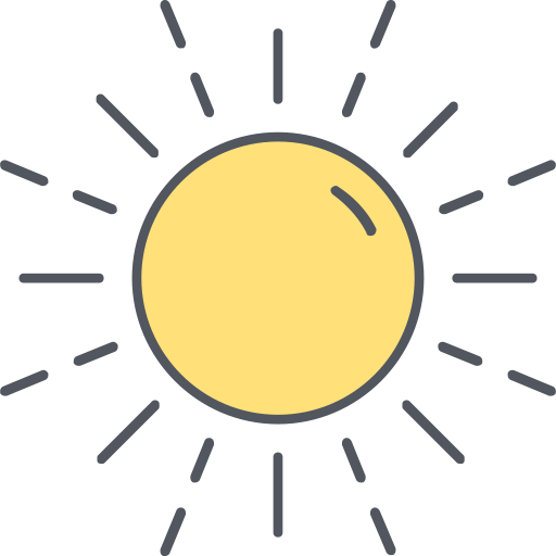 Sunny svg vector icon