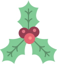 christmas, holly, xmas svg vector icon