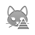 cat,pyramid icon