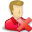 user,red,delete,del,remove,account,profile,people,human icon