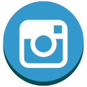 instagram, round, social media svg vector icon