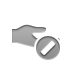 hand,share,cancel icon