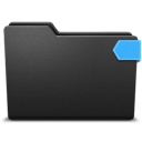 blue, ribbon, top icon