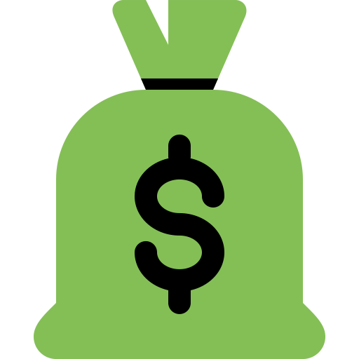 Bag Dollar svg vector icon