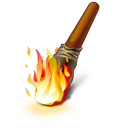 fire, torch icon