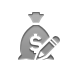 money,bag,dollar,pencil icon