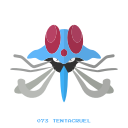 kanto, pokemon, tentacruel, water svg vector icon