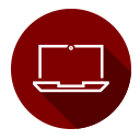 computer, internet, laptop, mac, pc svg vector icon