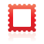 red, stamp icon