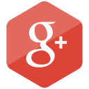 colored, google plus, hexagon, high quality, media, social, social media svg vector icon