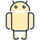 android, communication, firmware, media, mobile, phone, social svg vector icon