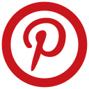 p, pinterest svg vector icon