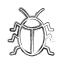 bug, insect, productivity, shape, social svg vector icon